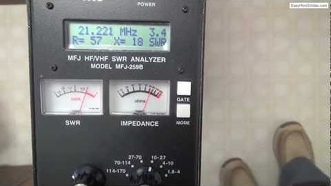 Using an MFJ-259B Antenna Analyzer