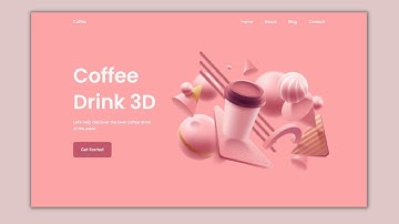 Responsive Coffee Landing Page Using HTML CSS & BOOTSTRAP | Build A Coffee Landing Page