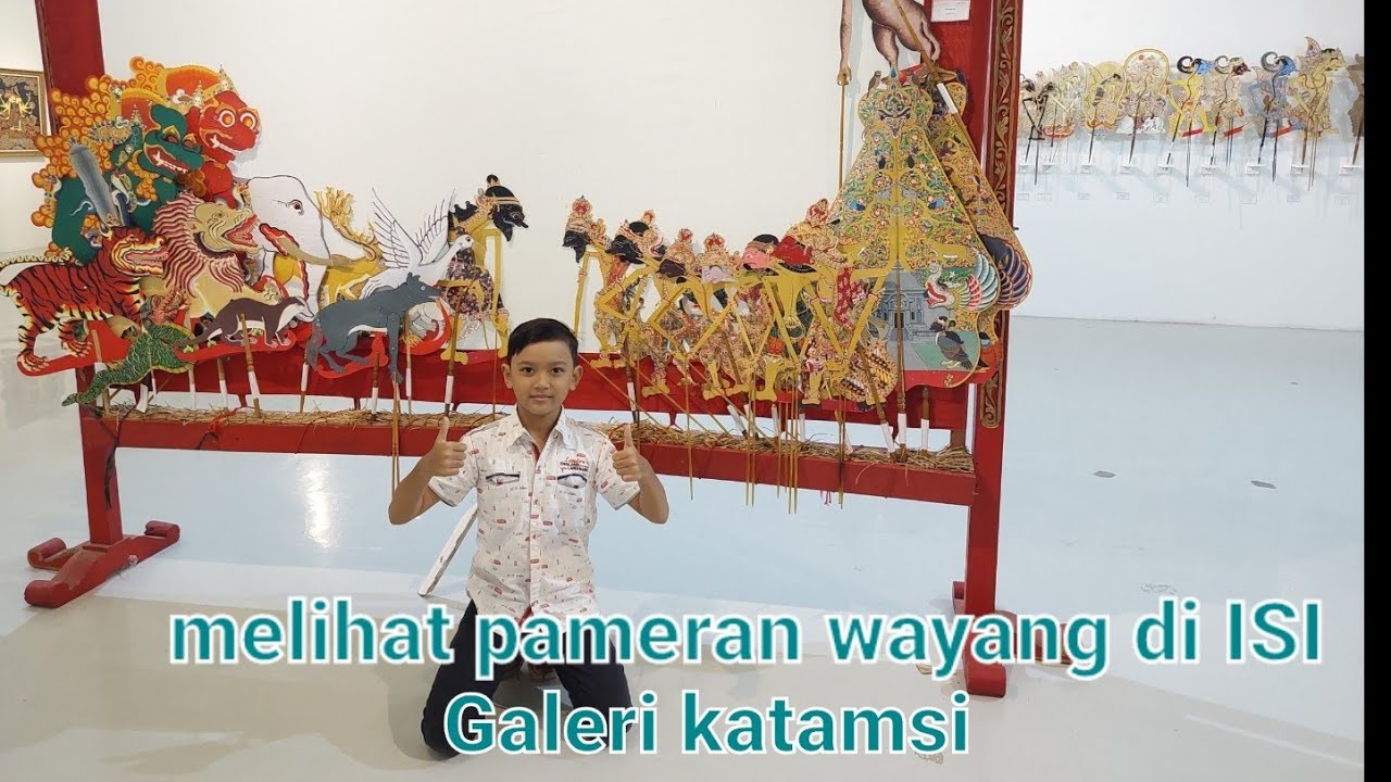 Alby Ersani‐ Mengunjungi pameran wayang di GALERI KATAMSI ISI YOGYAKARTA