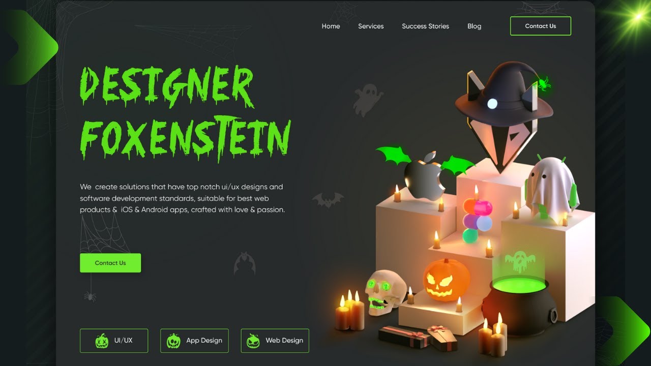 Designing a Hauntingly Beautiful Halloween Website || HTML CSS only ...