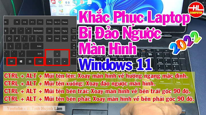 Cách xoay màn hình window