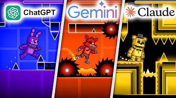CHATGPT 5.2 VS GEMINI VS CLAUDE Creates Geometry Dash + FNAF from Scratch