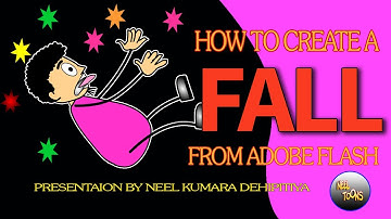 How to animate fall a man /  Adobe Flash Tutorial / Neel toons.