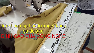 tra khóa áo bằng gá dưỡng rập cải tiến vế phải