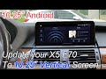 For BMW X5 E70 android install Qualcomm 4+64G 10.25 screen Video