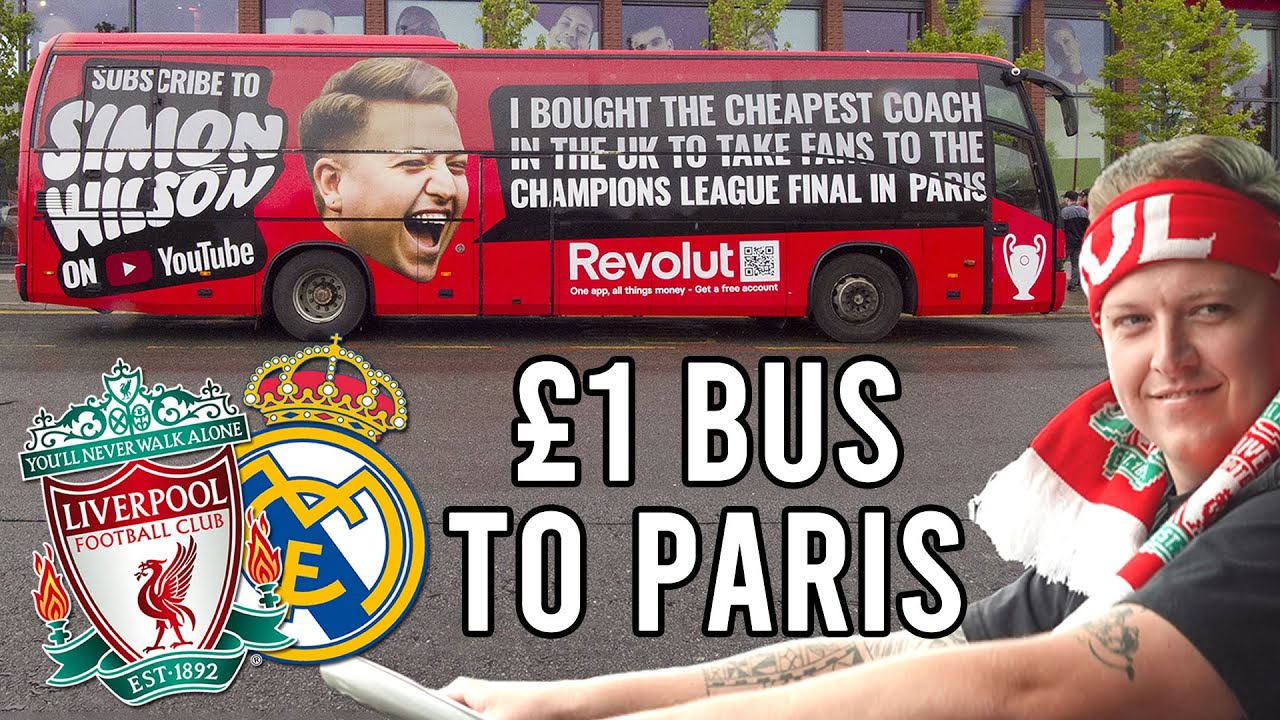 1 Bus from Liverpool to Paris - Champions League Final