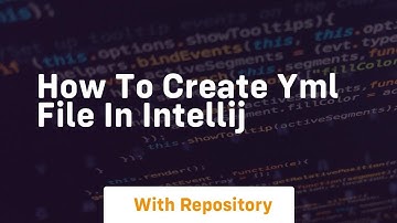how to create yml file in intellij