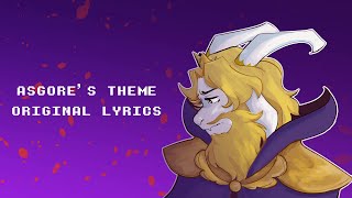 Asgore's Theme - Original Lyrics Resimi