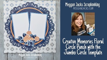 Creative Memories Floral Circle Punch with Jumbo Circle Template