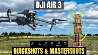 Create PRO DJI Air 3 Video - Quickshots + Mastershots Tutorial for Beginners!