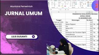 Cara Membuat Jurnal Umum Untuk Soal Akuntansi Pemerintah Pada Pemerintah Desa Menggunakan Excel