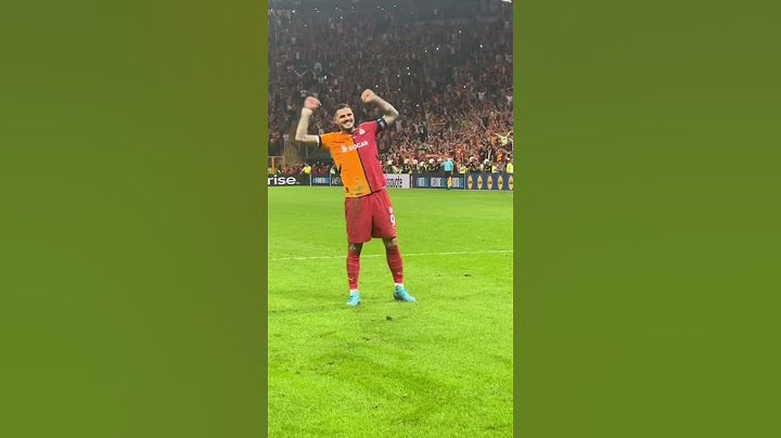 İcardi, 90+5'te attığı golün ardından tribün ile coştu. #galatasaray  #paok #icardi #mauroicardi