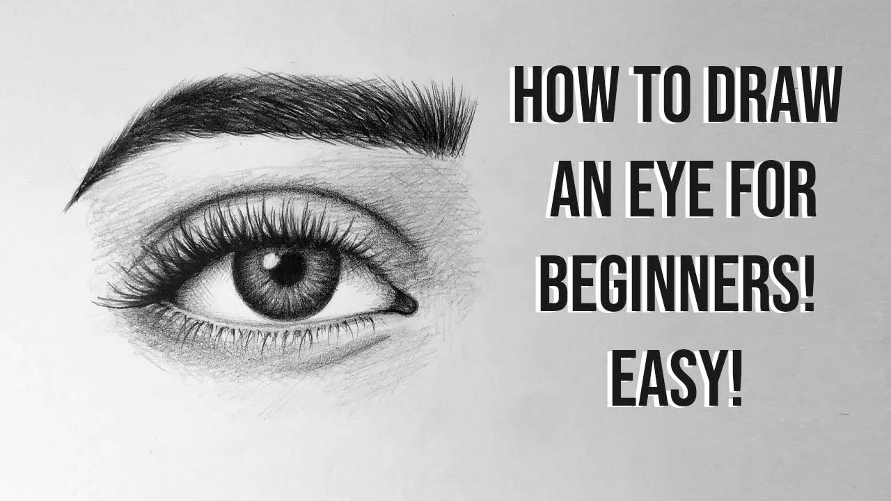 HOW TO DRAW AN EYE FOR BEGINNERS [*EASY TUTORIAL*] - YouTube