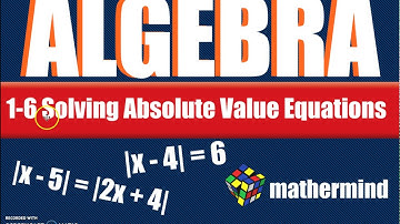 BIM Algebra 1-6 Solving Absolute Value Equations