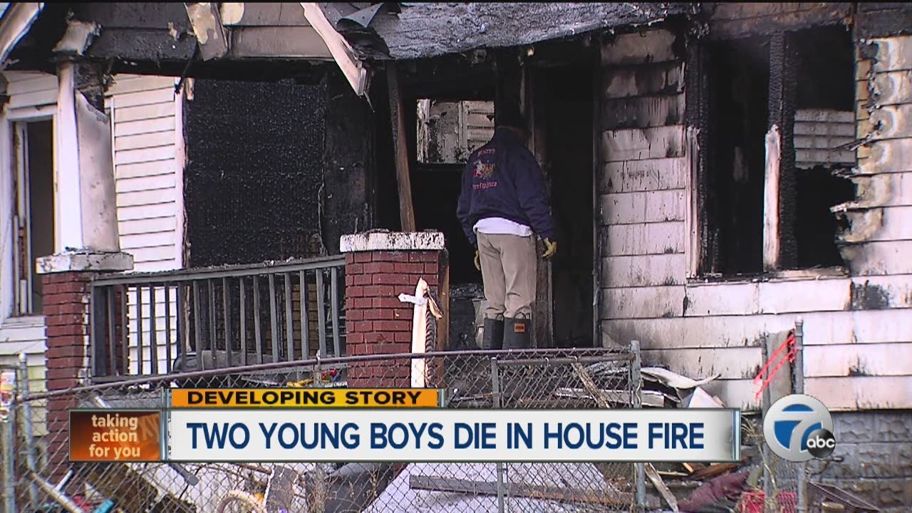 Two young boys die in house fire in Detroit - YouTube