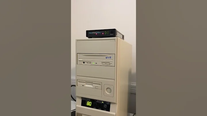 Supra Fax Modem connecting to a BBS at 9600 baud #shorts