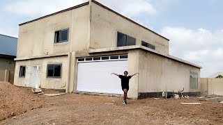 Building in Ghana// house tour// finishing stages