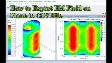 How to Export EM Field on Plane to CSV File