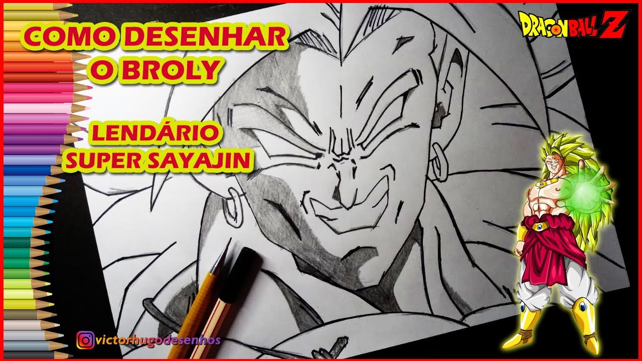 DESENHANDO SUPER BROLY AO VIVO part 2 