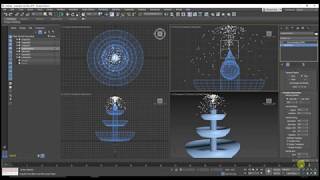 How to create Fountain Pond with Particles 3Ds Max - Step by Step Tutorial screenshot 3