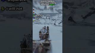 Kratos Being Nonchalant in God of War! #shorts  #godofwar