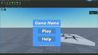 How To Make A Main Menu Gui In Roblox Studio