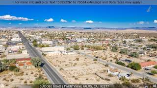 Priced at $35,000 - 0 Adobe Road, Twentynine Palms, CA 92277