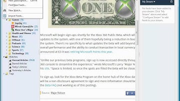 A quick look at FeedDemon