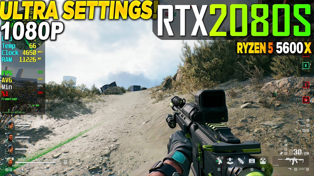 Delta Force RTX 2080 Super + Ryzen 5 5600x - 1080p Ultra, - YouTube