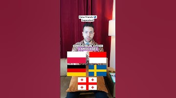 Words that mean the OPPOSITE in other languages! #languagelearning #polska #deutsch #shorts