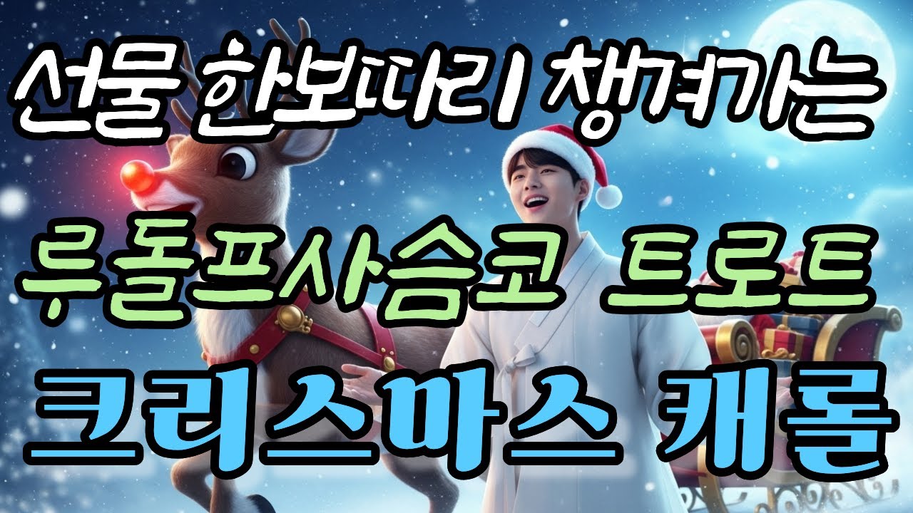 💿K-트로트 캐롤 🦌 루돌프 사슴코! 힘내라 챌린지 🕺 (2025년 크리스마스 대박 흥 파티) 🌟루돌프 사슴코 트로트, 트로트 캐롤, K-Trot Carol, 신나는 트로트