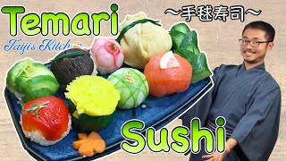 How to make TEMARI SUSHI  (Vegan/Vegetarian) 〜手毬寿司〜 | easy Japanese home cooking recipe