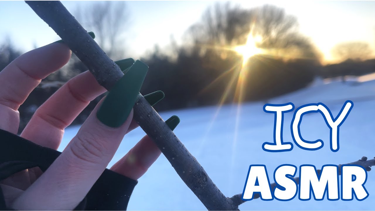 ASMR: Ice and Snow Scratching and Tapping