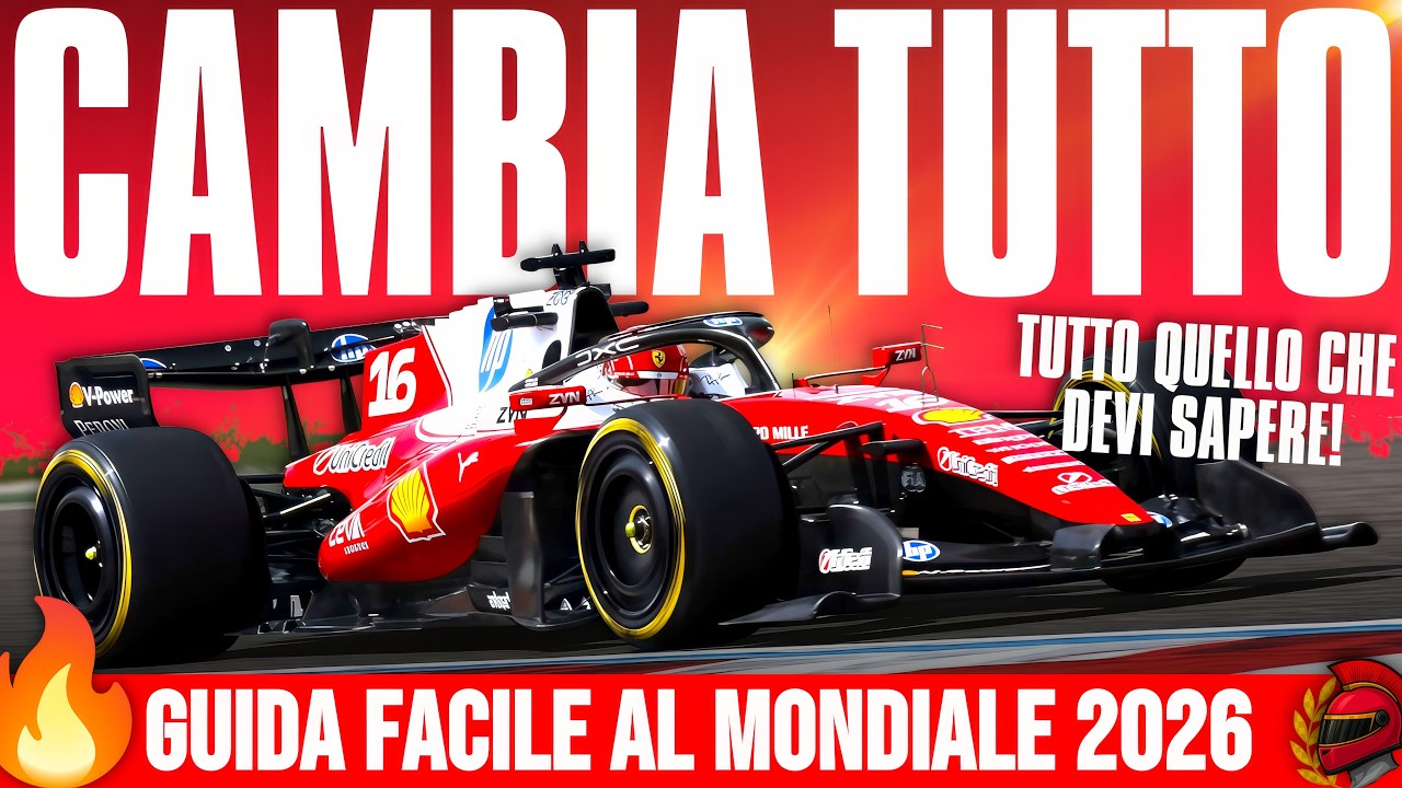 🔴RIVOLUZIONE F1 2026: LA GUIDA FACILE PER CAPIRE IL NUOVO MONDIALE DI FORMULA 1🏎️💨