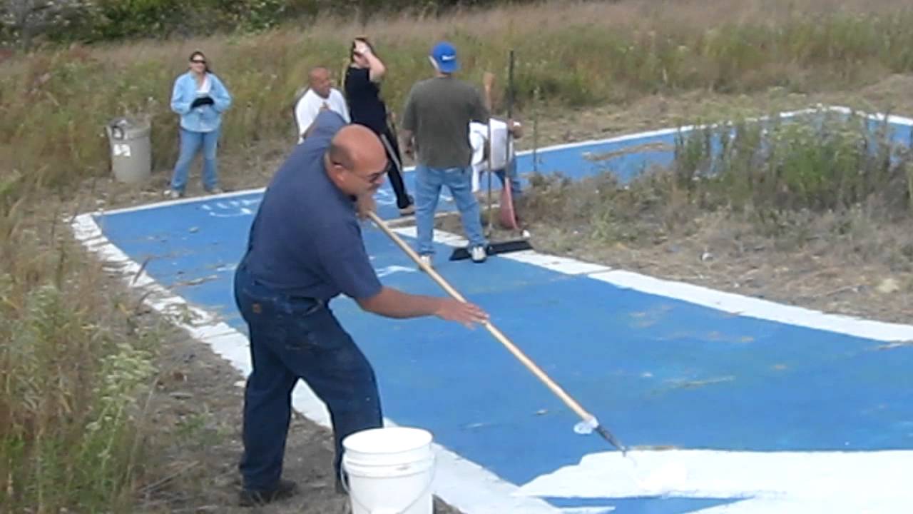 Painting the "J" on J Hill white. Junction City, Geary County ,Kansas. October 8th 2011 YouTube
