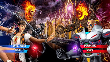 Marvel vs  Capcom  Infinite : Ghost Rider & Chun - Li  VS  Dormammu & Sigma  : pc Gameplay