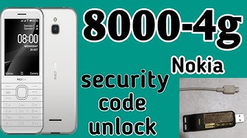 Nokia 8000 4g security code unlock | Nokia 8000-4g Security Code Reset