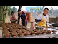 60斤五花肉加50斤芽菜，做成80多碗咸烧白给同事家人带回家过年！(请打开cc字幕看字幕)