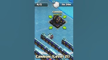 Upgrading Cannon level 1 to Max levels Cannon #shorts #clashofclans #coc