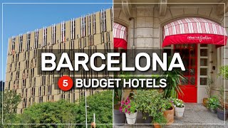 ➤ 5 top BUDGET hotels in BARCELONA 🏨 #018