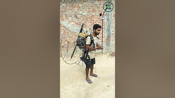 how much thrust is needed to lift a paramotor | paramotor thrust test | homemade PPG | #shorts