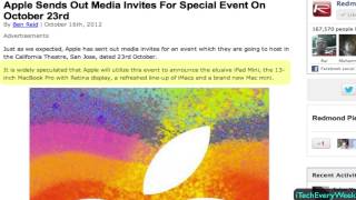 iPad Mini Apple Event Confirmed October 23
