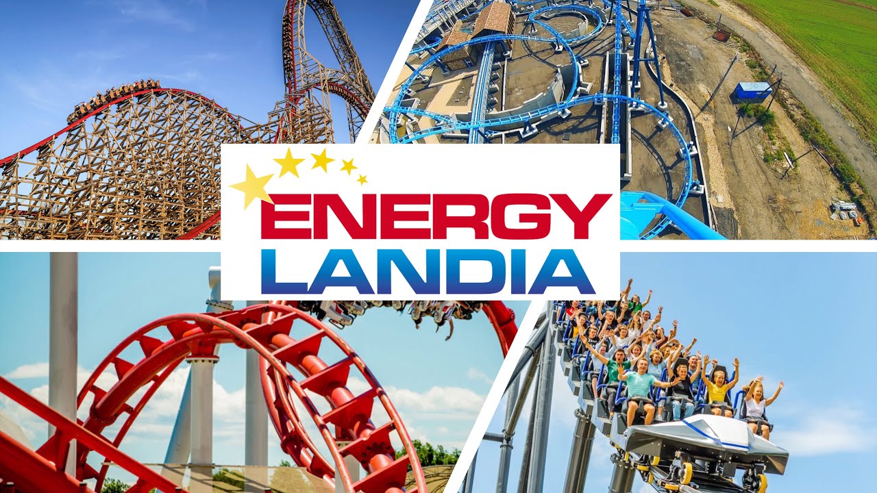 Alle Achterbahnen im Energylandia I 4K Front Row Onride