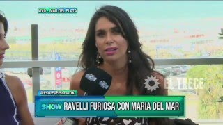 Sabrina Ravelli furiosa con María del Mar