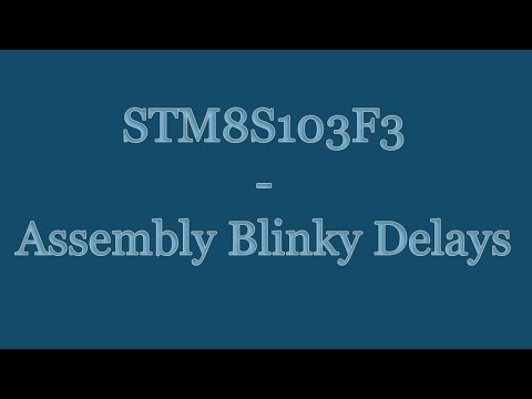 STM8S103F3 8-bit Microcontroller Tutorial -  Assembly Language - LED Blinky Delayed | STVD