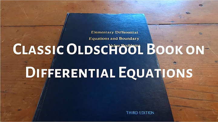 Elementary differential equations and boundary value problems solutions