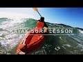 Fishing Kayak surf lesson with Adam and Jasmine