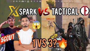 🔥TeamXspark Vs Tactical 4vs4 in Thug Invitational🇮🇳 *INTENSE FIGHT*😱#bgmi #scout #xspark #scrims