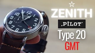 ZENITH Pilot Type 20 GMT : Review of a vintage inspired pilot watch | ⌚️WatchTheReview⌚️| 4K