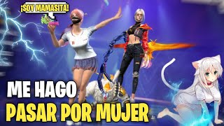 ME HAGO PASAR POR MUJER con MODIFICADOR DE VOZ😆 #1 | FREE FIRE